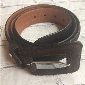 COPY - CHAPS CHOCOLATE BROWN SUEDE BELT SIZE XL